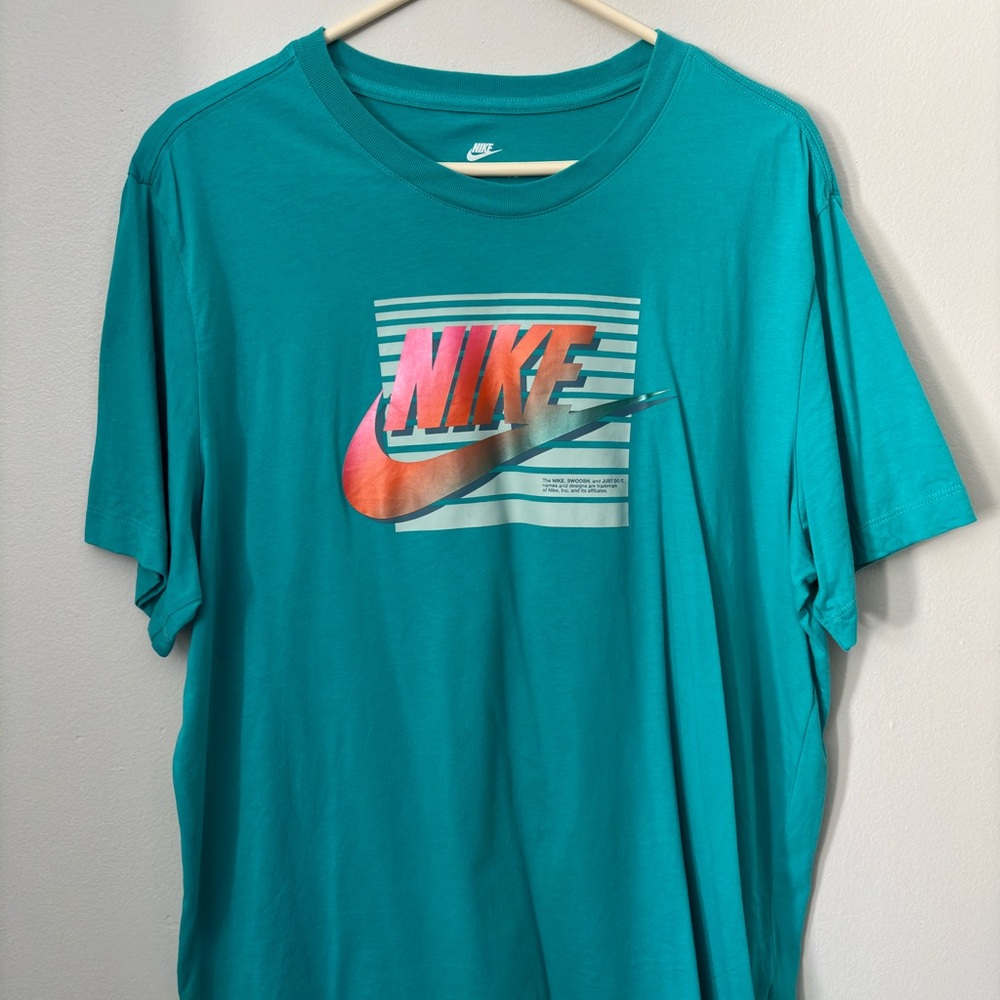 SOLD. Nike Retro Turquoise Short Sleeve Tee
